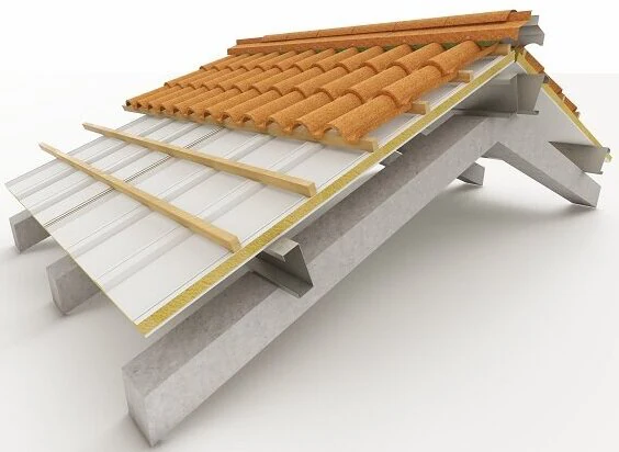 Despiece del sistema constructivo VENTROOF SYSTEM